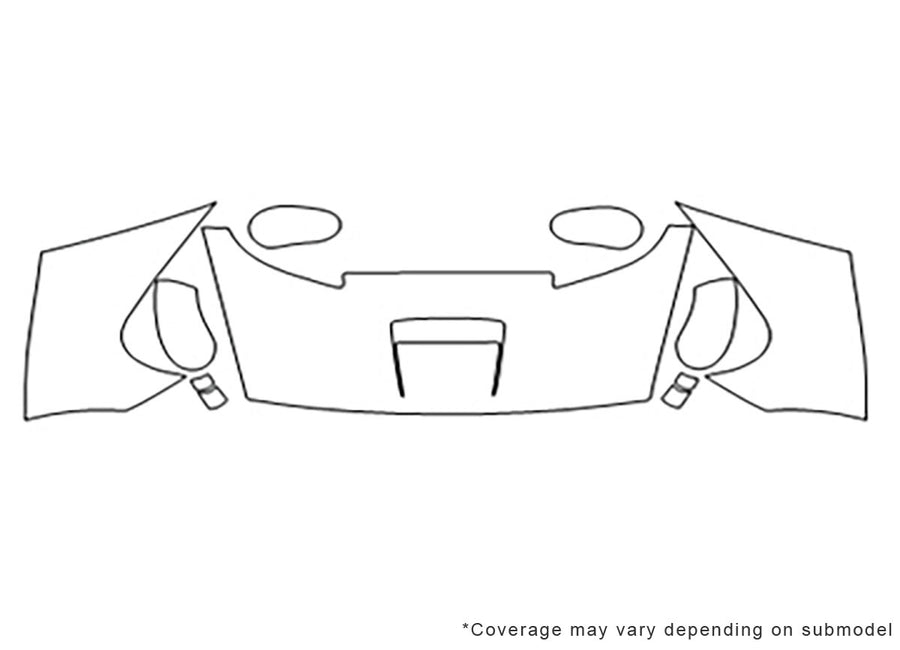 viper 3M Clear Bra Hood Precut PPF Diagram