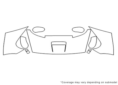 viper Avery Dennison Clear Bra Hood Precut PPF Diagram
