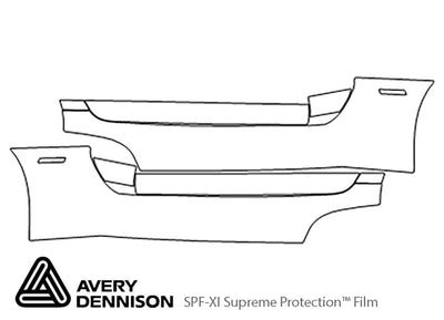 viper Avery Dennison Clear Bra Door Cup Precut PPF Diagram