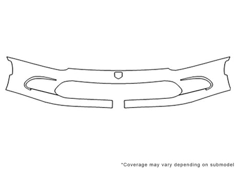 viper Avery Dennison Clear Bra Bumper Precut PPF Diagram