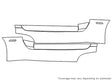 viper Avery Dennison Clear Bra Door Cup Precut PPF Diagram