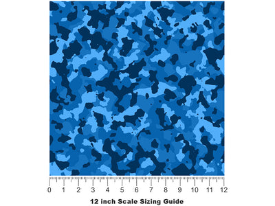 Dodger Puzzle Camouflage Vinyl Film Pattern Size 12 inch Scale~Rwraps Dodger Puzzle Camouflage Sizing Chart~3
