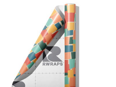 Doggy Breakfast Mosaic Wrap Film Sheets~Rwraps Series 914 Doggy Breakfast Mosaic Scrolled Sheet~3