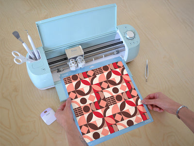 dogwood rose mosaic Cricut Compatible Vinyl