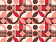 Dogwood Rose Mosaic Vinyl Wrap Pattern~Rwraps Series 914 Digitally Printed Vinyl Wrap~0