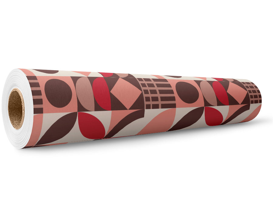 Dogwood Rose Mosaic Wrap Film Wholesale Roll~Rwraps Series 914 Digitally Printed Vinyl Roll~5