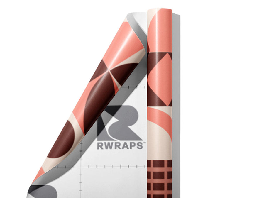 Dogwood Rose Mosaic Wrap Film Sheets~Rwraps Series 914 Dogwood Rose Mosaic Scrolled Sheet~3