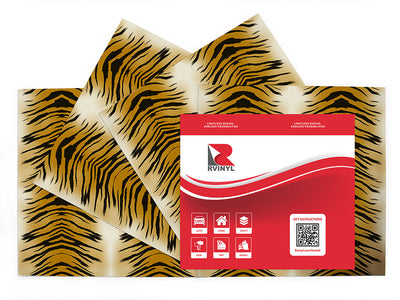 dojo tiger animal print Craft Vinyl Sheet Pack
