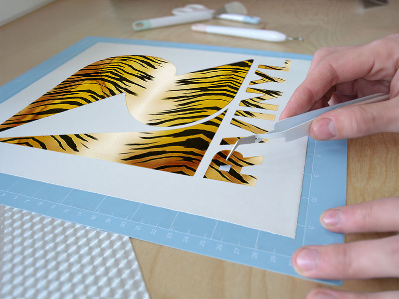 dojo tiger animal print Easy Weed Craft Vinyl