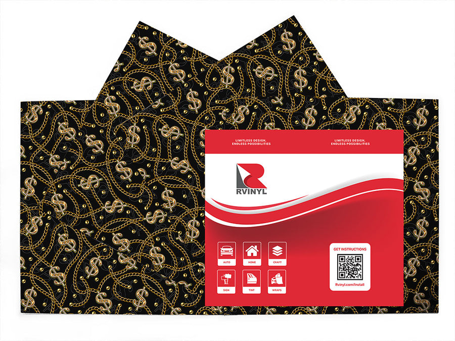 dollar bills bling Craft Vinyl Sheet Pack