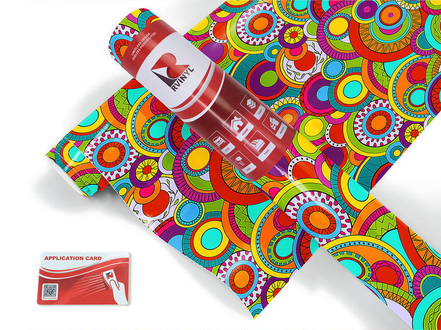 dont bother abstract geometric Craft Vinyl Roll