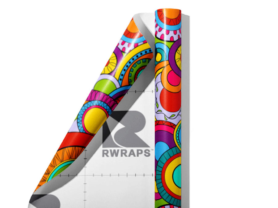 Dont Bother Abstract Wrap Film Sheets~Rwraps Series 914 Dont Bother Abstract Scrolled Sheet~3