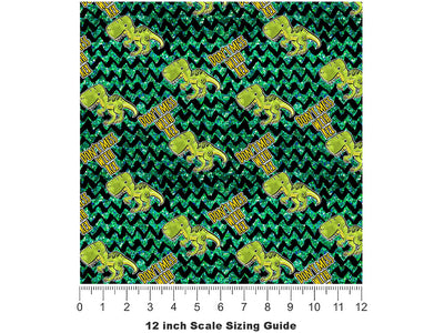 Dont Mess Dinosaur Vinyl Film Pattern Size 12 inch Scale~Rwraps Dont Mess Dinosaur Sizing Chart~2