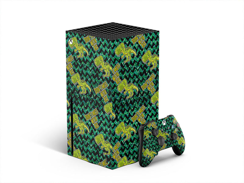 dont mess dinosaur XBOX DIY Decal