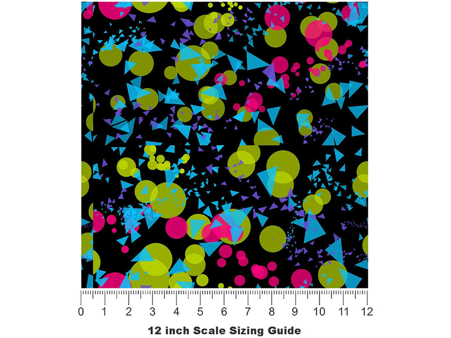 Dont Need Roads Retro Vinyl Film Pattern Size 12 inch Scale~Rwraps Dont Need Roads Retro Sizing Chart~2
