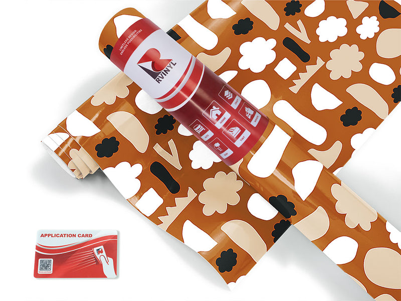 dooby doo abstract geometric Craft Vinyl Roll