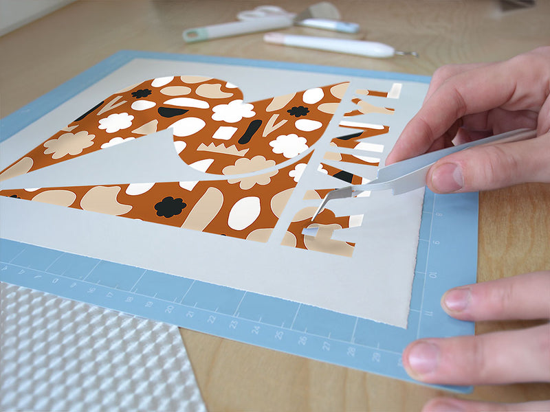 dooby doo abstract geometric Easy Weed Craft Vinyl