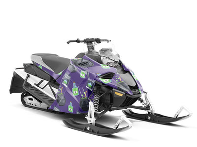 Double Bubble Witch Custom Wrapped Snowmobile