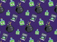 Double Bubble Witch Vinyl Wrap Pattern~Rwraps Series 914 Digitally Printed Vinyl Wrap~0