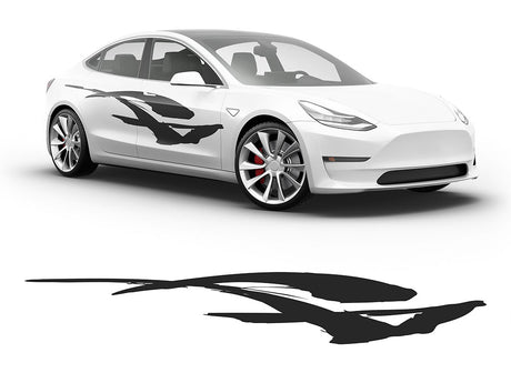 3M Black Dove Body Graphic~Full Side Auto Decal Kit~0