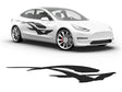 3M Matte Black Dove Body Graphic~Full Side Auto Decal Kit~0