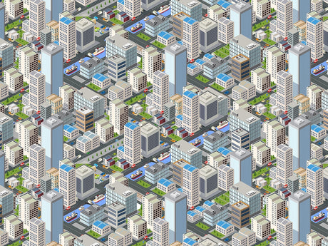 Downtown  Cityscape Vinyl Wrap Pattern~Rwraps Series 914 Digitally Printed Vinyl Wrap~0