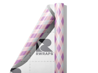 Downtrodden Thistle Argyle Wrap Film Sheets~Rwraps Series 914 Downtrodden Thistle Argyle Scrolled Sheet~3