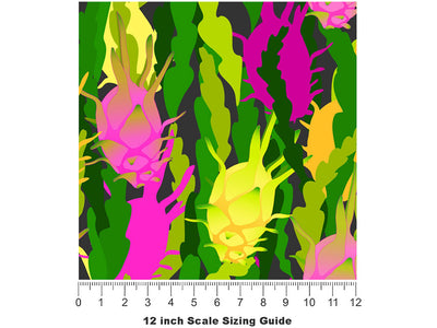 Dragons Blood Punch Fruit Vinyl Film Pattern Size 12 inch Scale~Rwraps Dragons Blood Punch Fruit Sizing Chart~2