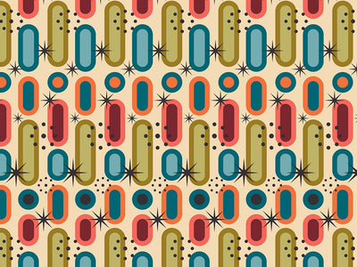 Dream of Genie Retro Vinyl Wrap Pattern~Rwraps Series 914 Digitally Printed Vinyl Wrap~0