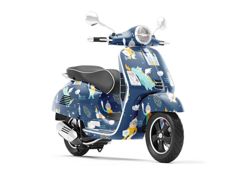 Dreamland Battle Fantasy Vespa Scooter Wrap Film