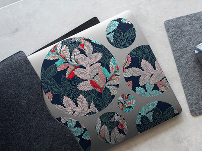dreamy foliage floral DIY Laptop Stickers