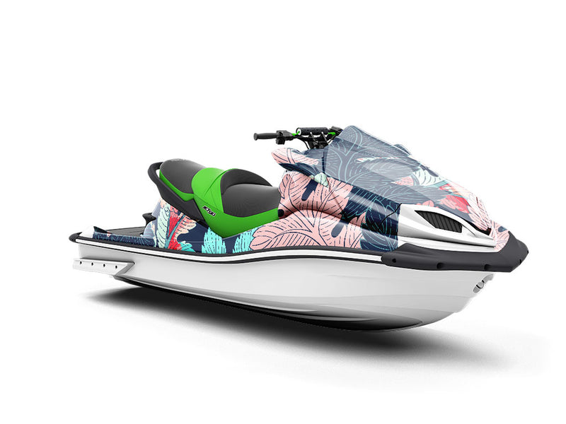 Dreamy Foliage Floral Jet Ski Vinyl Customized Wrap