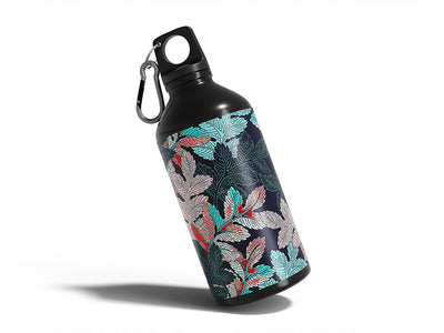 dreamy foliage floral Water Bottle DIY Stickers