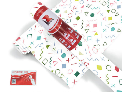 dress up abstract geometric Craft Vinyl Roll