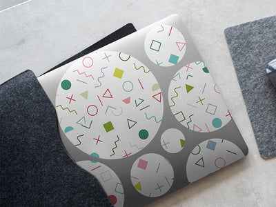 dress up abstract geometric DIY Laptop Stickers