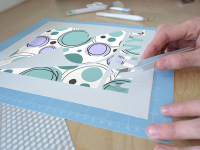 drip drop abstract geometric Easy Weed Craft Vinyl