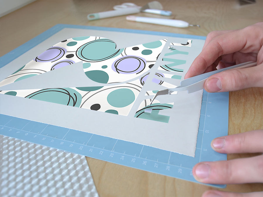 drip drop abstract geometric Easy Weed Craft Vinyl