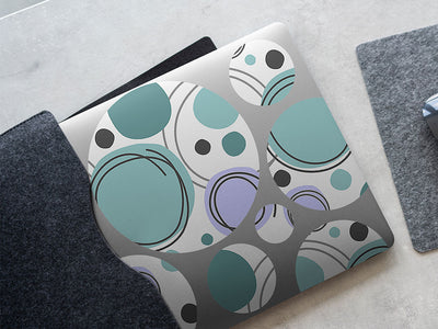 drip drop abstract geometric DIY Laptop Stickers