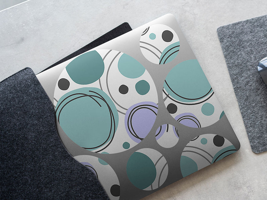 drip drop abstract geometric DIY Laptop Stickers