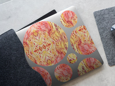 dual duet watercolor DIY Laptop Stickers