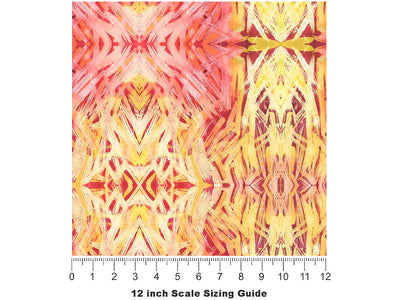 Dual Duet Watercolor Vinyl Film Pattern Size 12 inch Scale~Rwraps Dual Duet Watercolor Sizing Chart~2