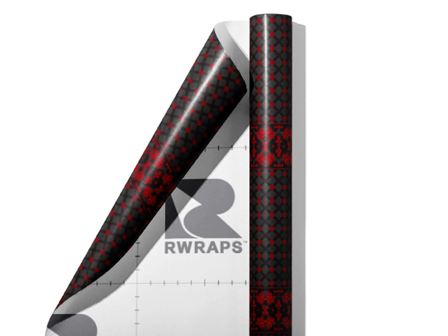 Dual Personality Gothic Wrap Film Sheets~Rwraps Series 914 Dual Personality Gothic Scrolled Sheet~3