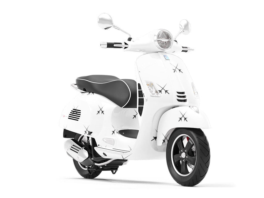 Dual Rapiers Sport Vespa Scooter Wrap Film