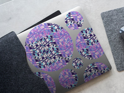 dueling rivers art deco DIY Laptop Stickers