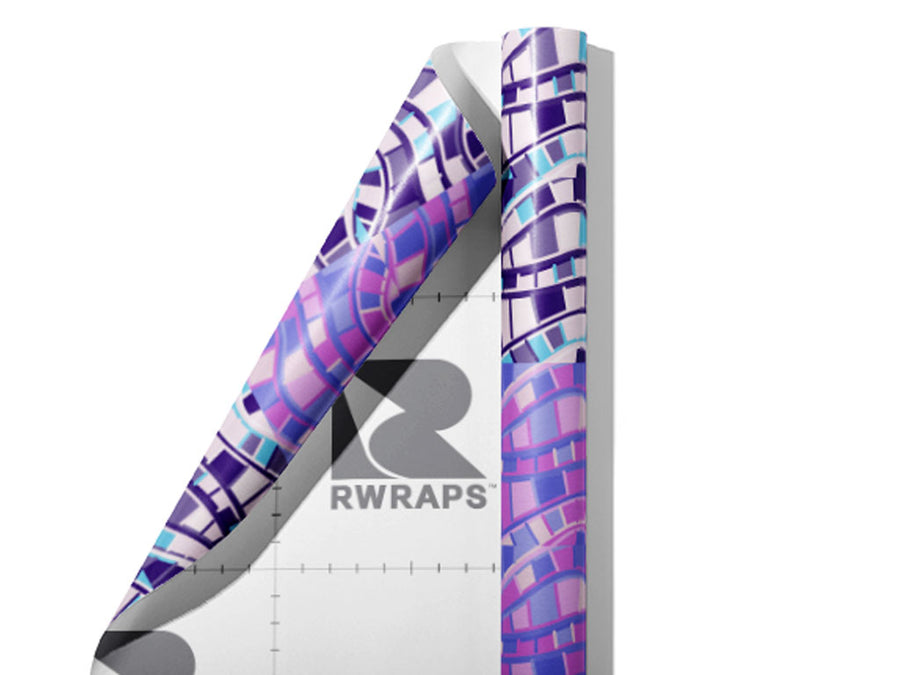 Dueling Rivers Art Deco Wrap Film Sheets~Rwraps Series 914 Dueling Rivers Art Deco Scrolled Sheet~3