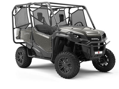 Dull Protection Diamond Plate Utility Vehicle Vinyl Wrap
