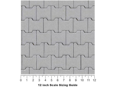 Dumble  Brick Vinyl Film Pattern Size 12 inch Scale~Rwraps Dumble  Brick Sizing Chart~3