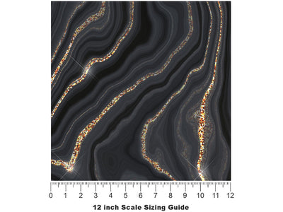 Dust and Ash Gemstone Vinyl Film Pattern Size 12 inch Scale~Rwraps Dust and Ash Gemstone Sizing Chart~2