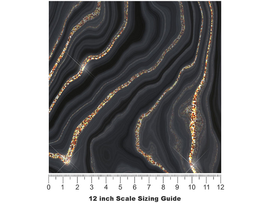 Dust and Ash Gemstone Vinyl Film Pattern Size 12 inch Scale~Rwraps Dust and Ash Gemstone Sizing Chart~2