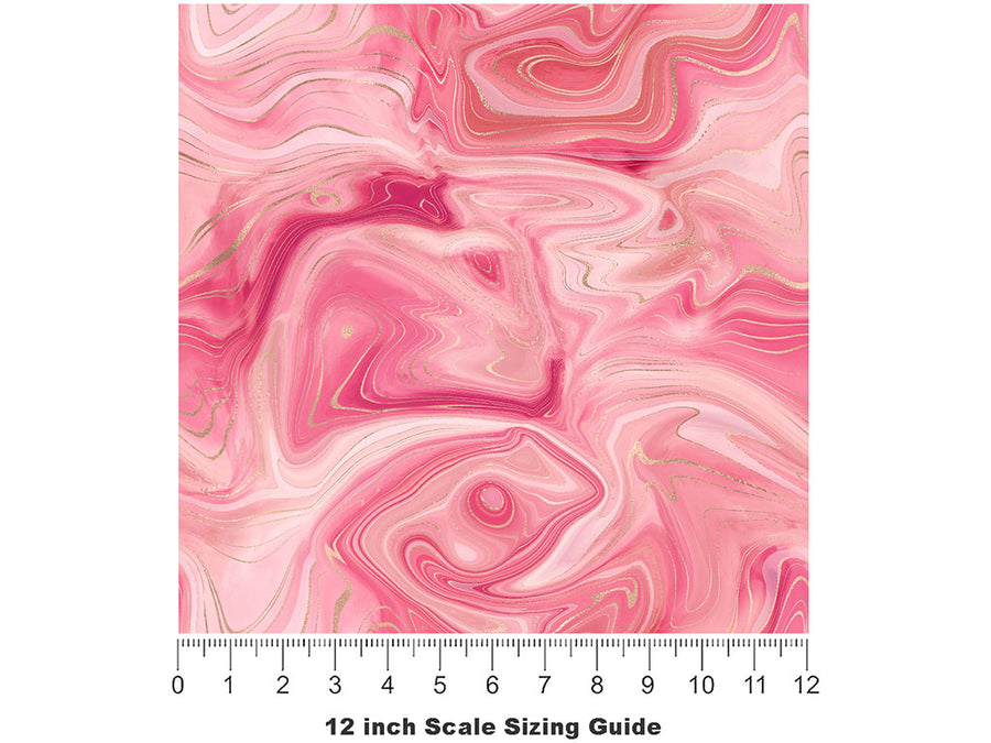 Dusty Spring Gemstone Vinyl Film Pattern Size 12 inch Scale~Rwraps Dusty Spring Gemstone Sizing Chart~2